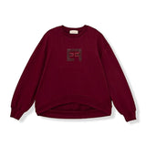 Elisabetta Franchi La Mia Bambina Felpa Cherry Girocollo con Logo per Bambine