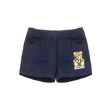 Moschino Kids Shorts Blu Navy con Stampa Toy per Neonati