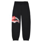 Sprayground Kids Pantaloni in Felpa Neri con Logo per Bambini