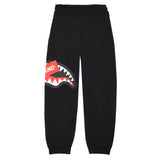 Sprayground Kids Pantaloni in Felpa Neri con Logo per Bambini