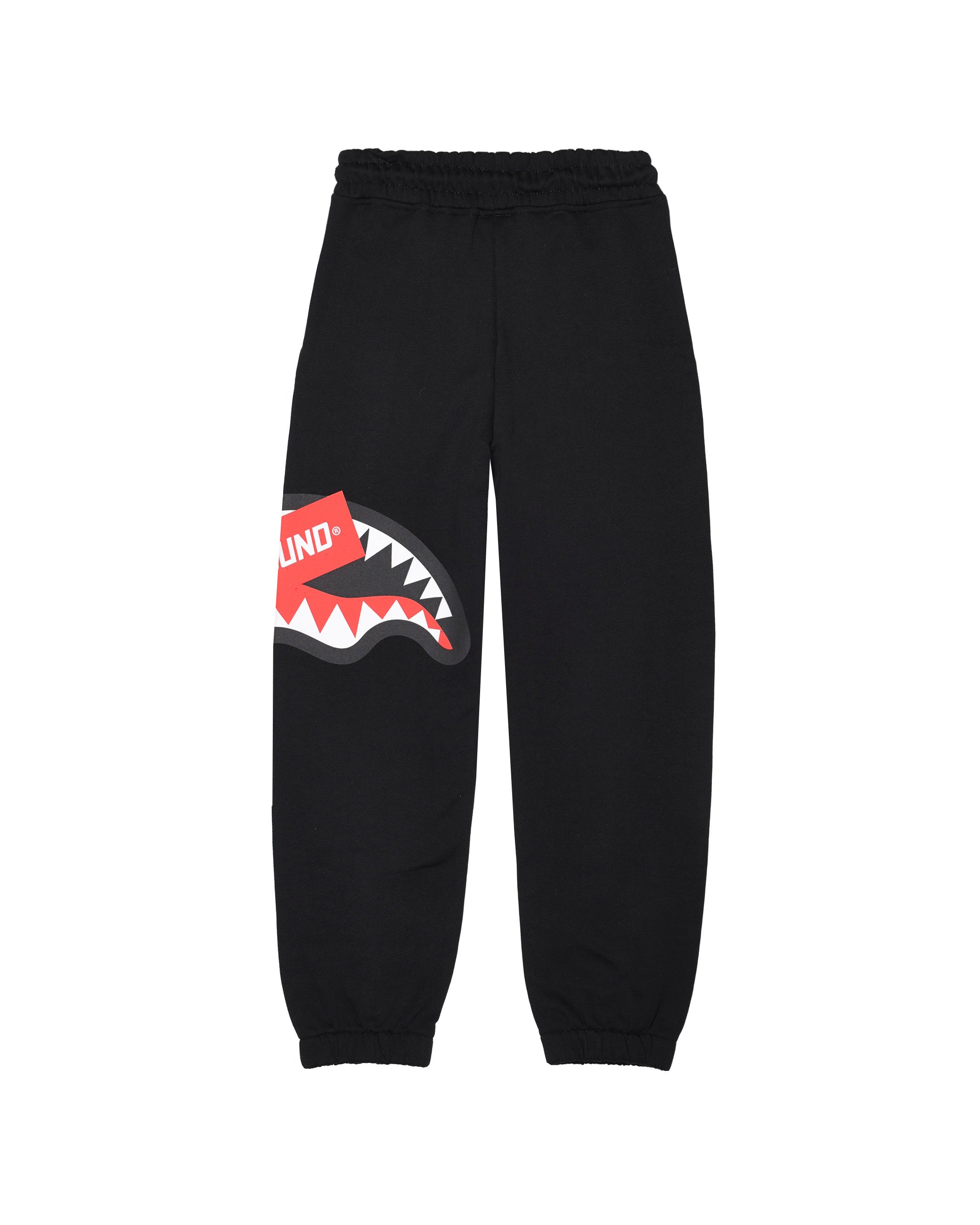 Sprayground Kids Pantaloni in Felpa Neri con Logo per Bambini