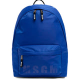 MSGM Kids Zaino Royal Blu con Logo per Bambini