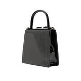 MSGM Kids Borsa Nera con Logo Groffato per Bambine (retro)