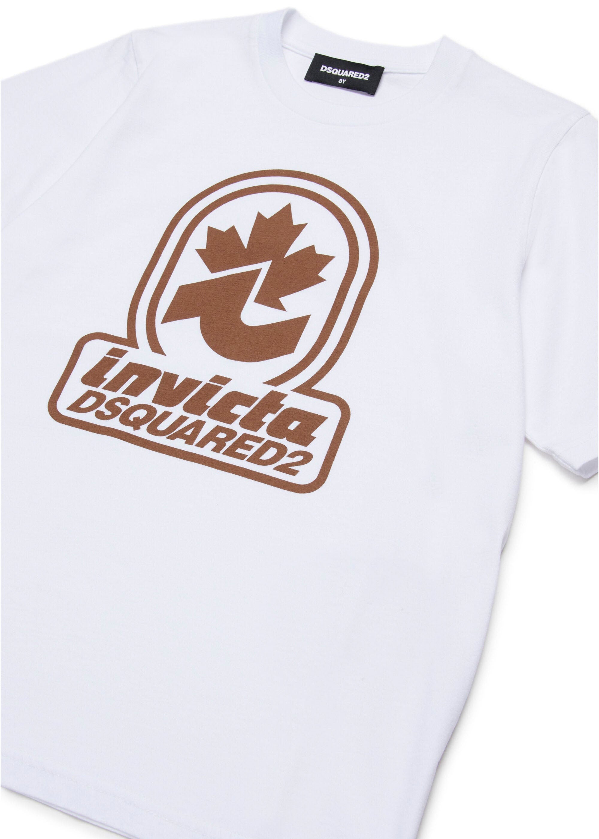 Dsquared2 Kids T-shirt Bianca D2xInvicta per Bambini
