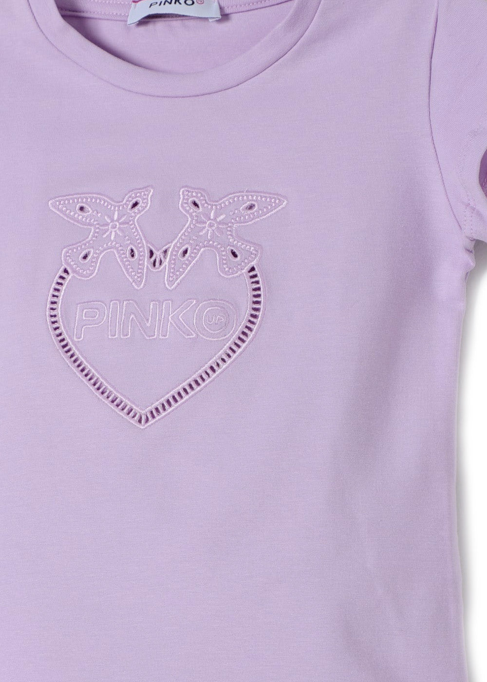 Pinko Kids T-shirt Lilla con Logo Love Birds