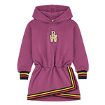 Barrow Kids Abito con Cappuccio Amaranto per Bambine
