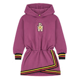 Barrow Kids Abito con Cappuccio Amaranto per Bambine