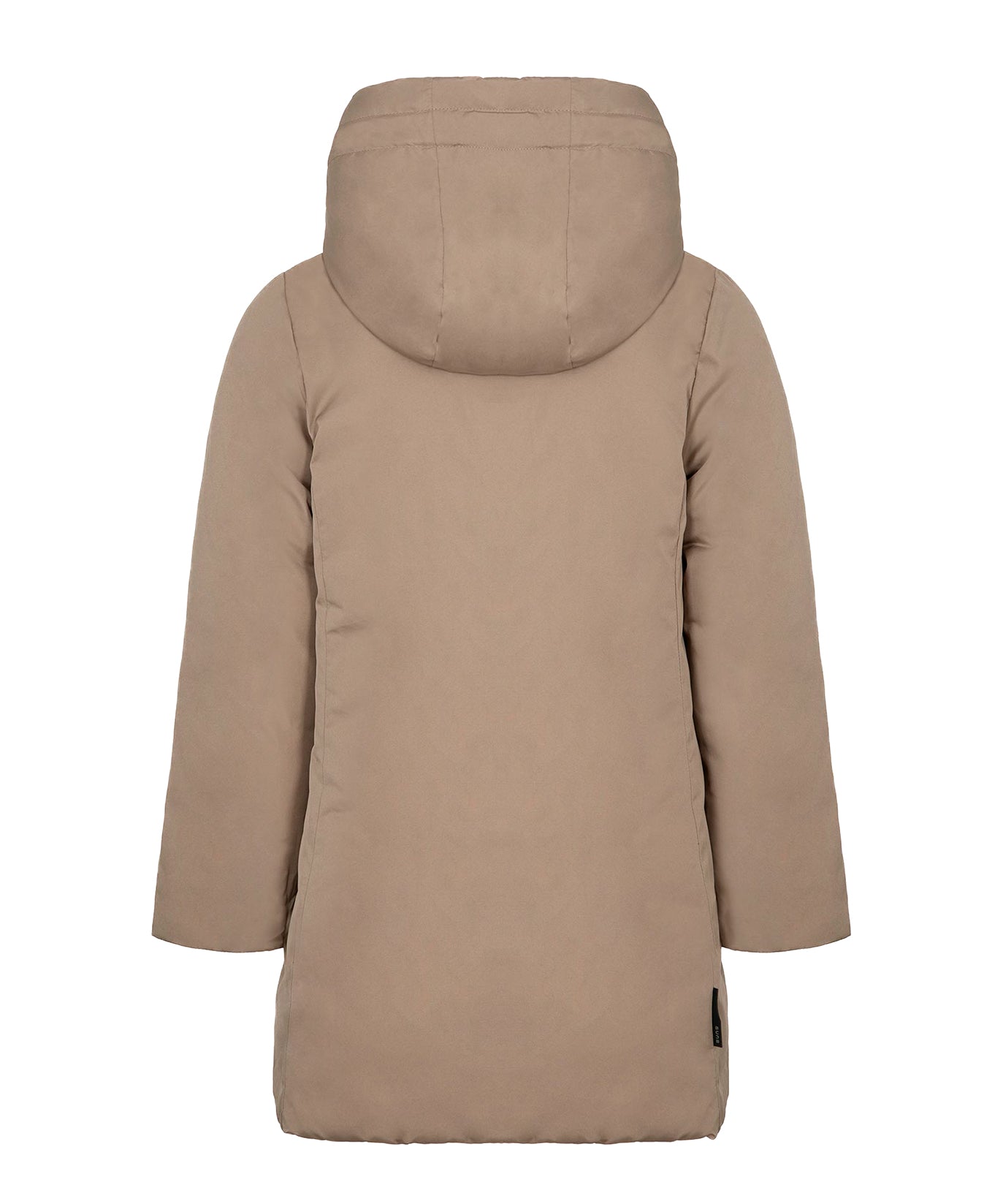 SUNS Kids Giubbotto Lungo Beige con Cappuccio Regolabile per Bambine: