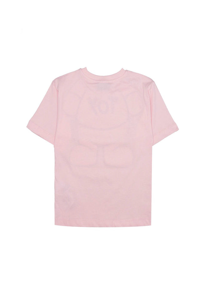 Moschino Kids T-shirt Rosa con Stampa per Bambine (retro)