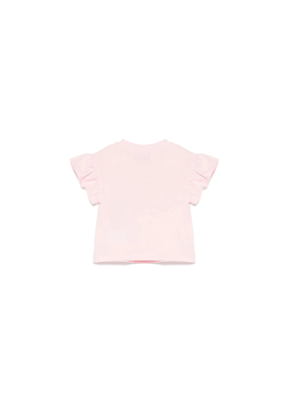 Moschino Kids T-shirt Rosa con Stampa per Neonate