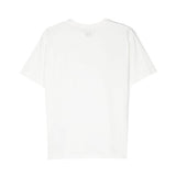 C.P. Company Kids T-shirt Bianca con Logo per Bambini(retro)