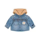Moschino Kids Giubbino Jeans con Cappuccio per Neonati