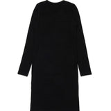 Diesel Kids Abito Nero a Costine per Bambine