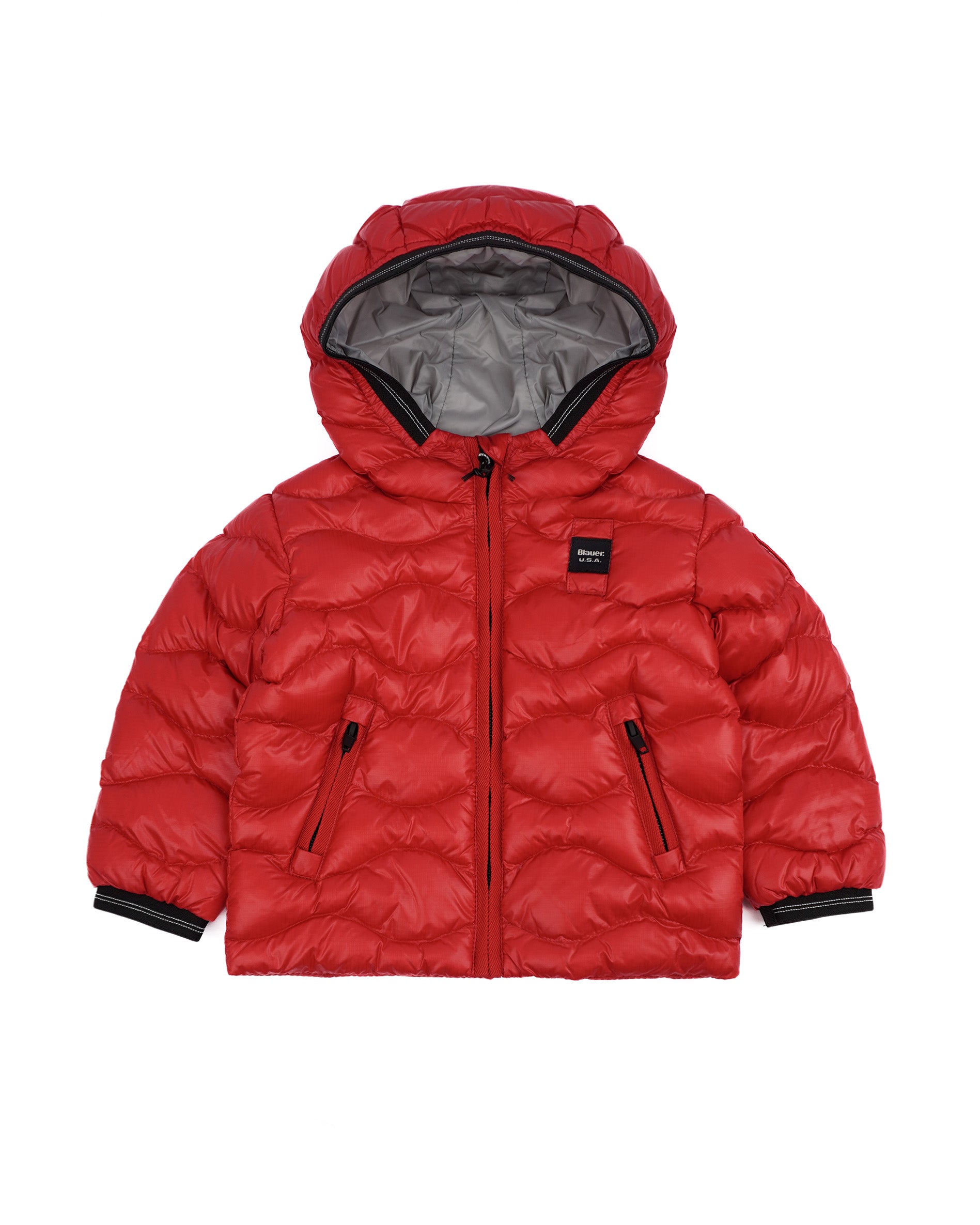 Blauer Kids Giubbino Rosso Unisex con Cappuccio Bryant Baby per Neonati