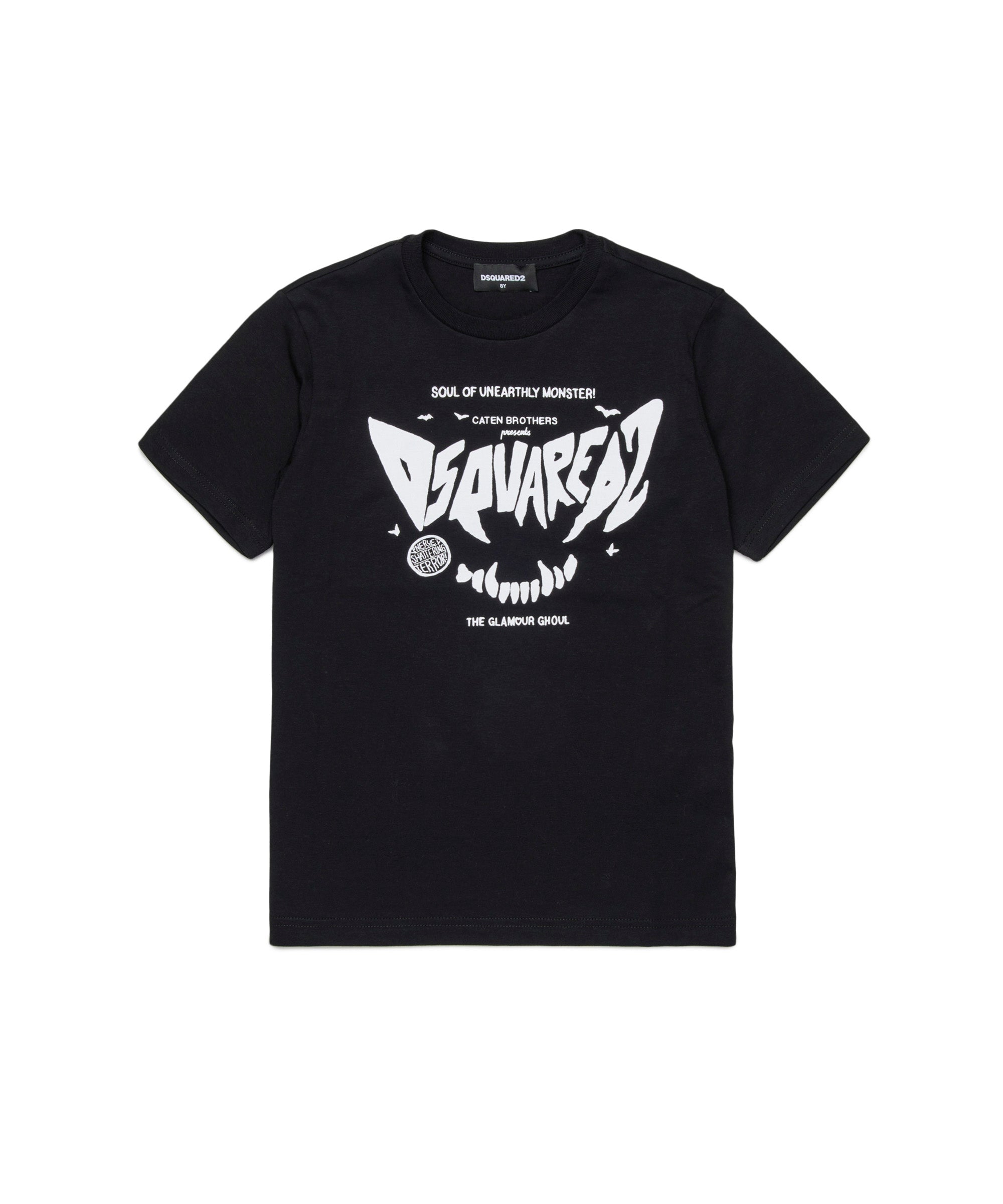 Dsquared2 Kids T-shirt Nera Horror per Bambini