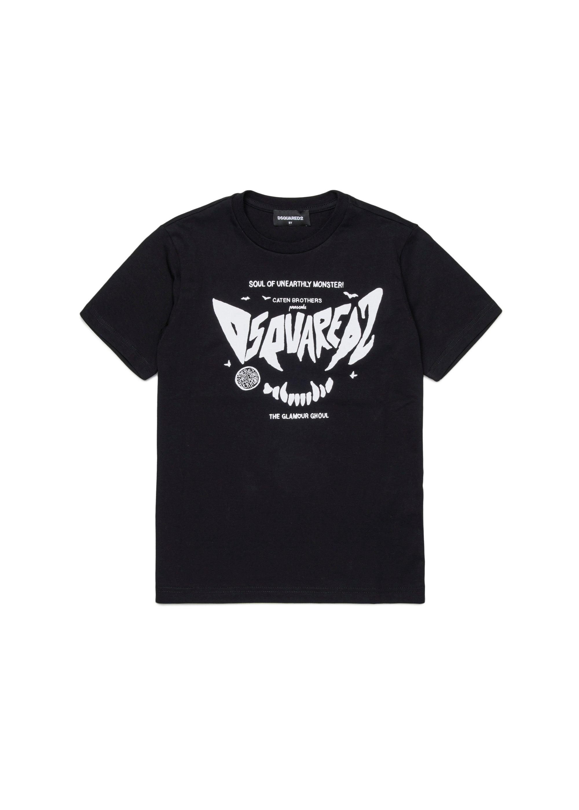 Dsquared2 Kids T-shirt Nera Horror per Bambini