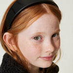 Twinset Kids Cerchietto Nero con Lettering Logo per Bambine (dettaglio)