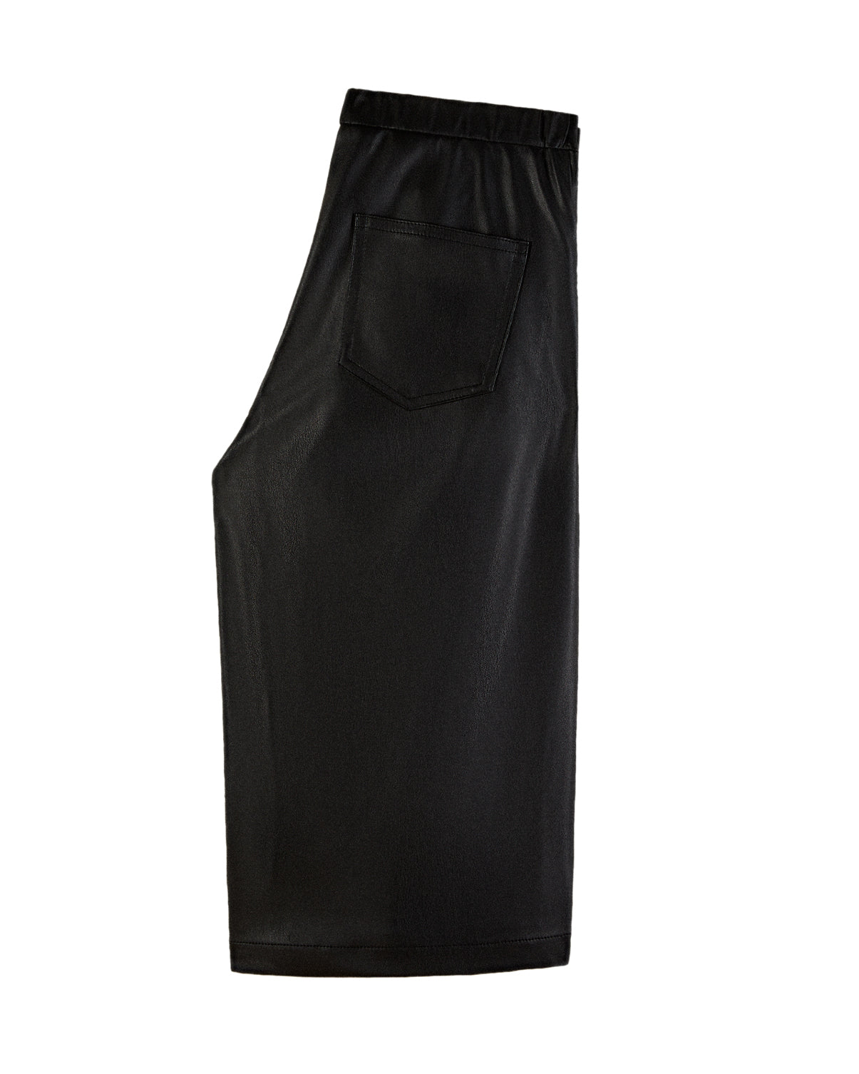 Patrizia Pepe Kids Shorts Neri in Ecopelle per Bambine