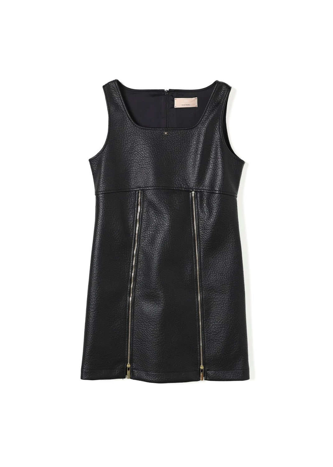 Elisabetta Franchi La Mia Bambina Abito Nero in Eco Pelle per Bambine