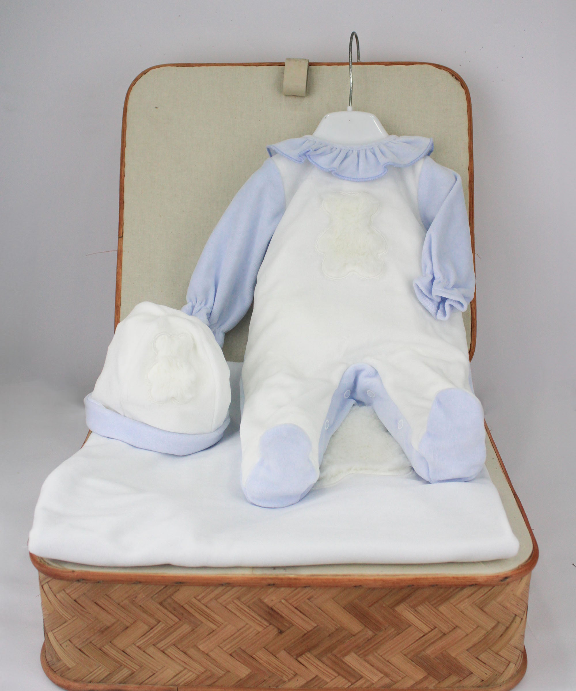 Deolinda Completo Celeste per Neonate