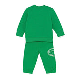 Diesel Kids Felpa con Pantaloni Verdi per Neonati