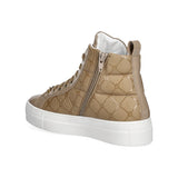 Elisabetta Franchi La Mia Bambina Sneakers Miele con Logo Losanga per Bambine