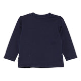 Moschino Kids T-shirt Blu Navy con Patch per Neonati