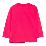 Moschino Kids T-Shirt Lampone con Logo per Neonate