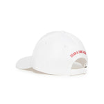 Dsquared2 Kids Cappello Bianco con Decoro Leaf per Bambine (retro)
