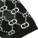 Twinset Kids Capello Nero con Motivo Multi Logo per Bambine