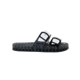 Sensi Kids Black Fluo White Double Band Sandal for Children