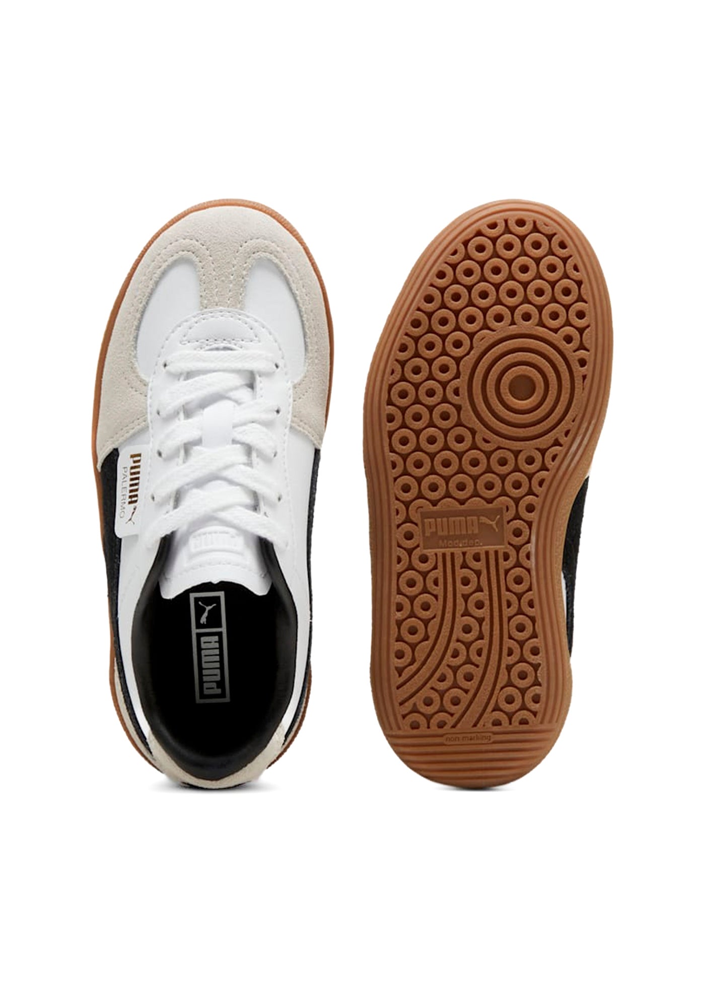 Puma Kids Palermo Lth AC Bianco per Bambini (dettaglio)