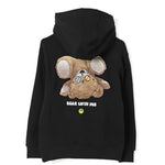 Barrow Kids Felpa con Cappuccio Nera con Stampa Retro e Logo (retro)