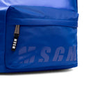 MSGM Kids Zaino Royal Blu con Logo per Bambini (dettaglio)