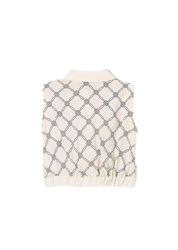 Elisabetta Franchi La Mia Bambina Camicia Burro/Nero con Fiocchi per Neonate