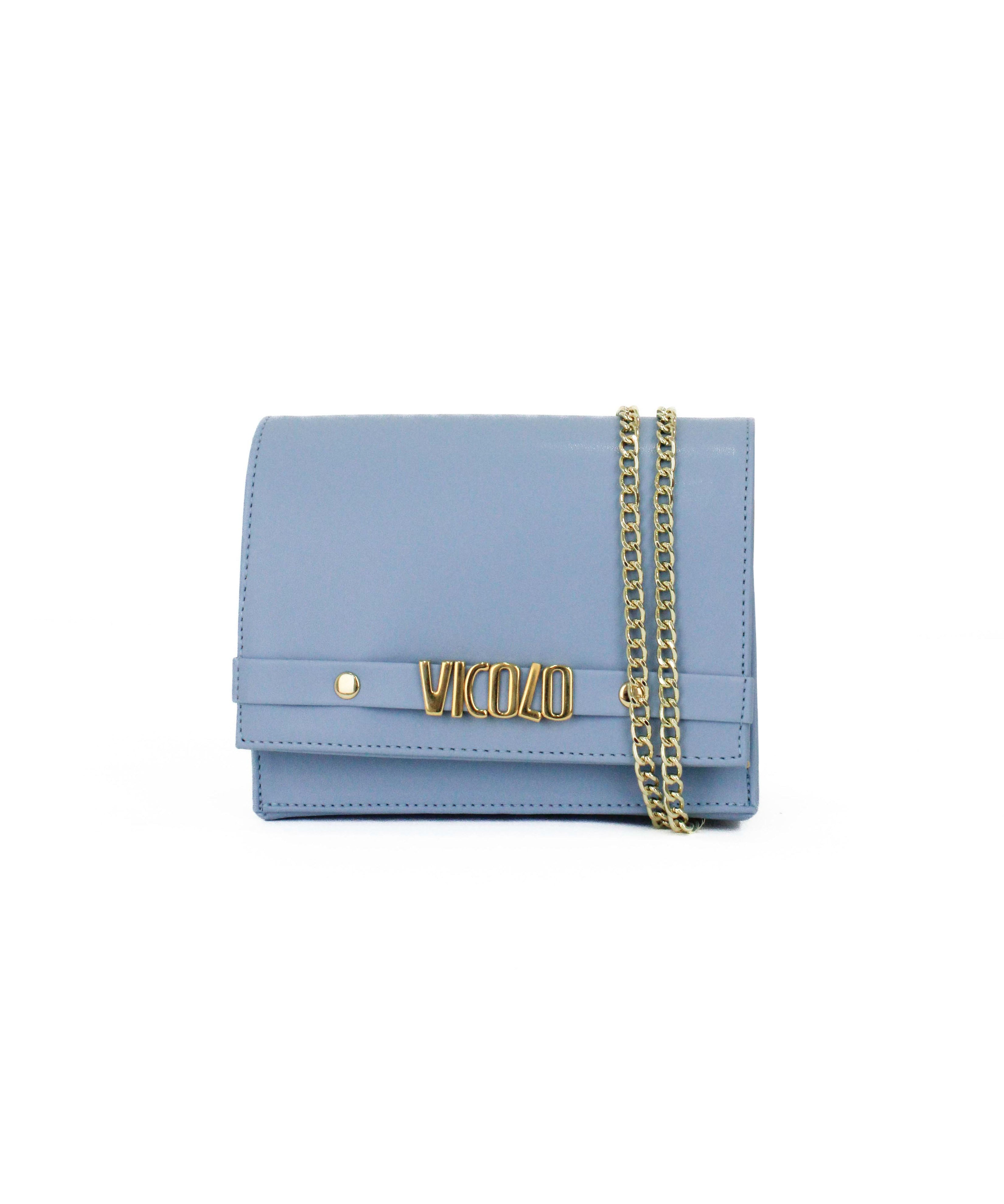 Vicolo Borsa a Spalla Celeste per Bambine (fronte)