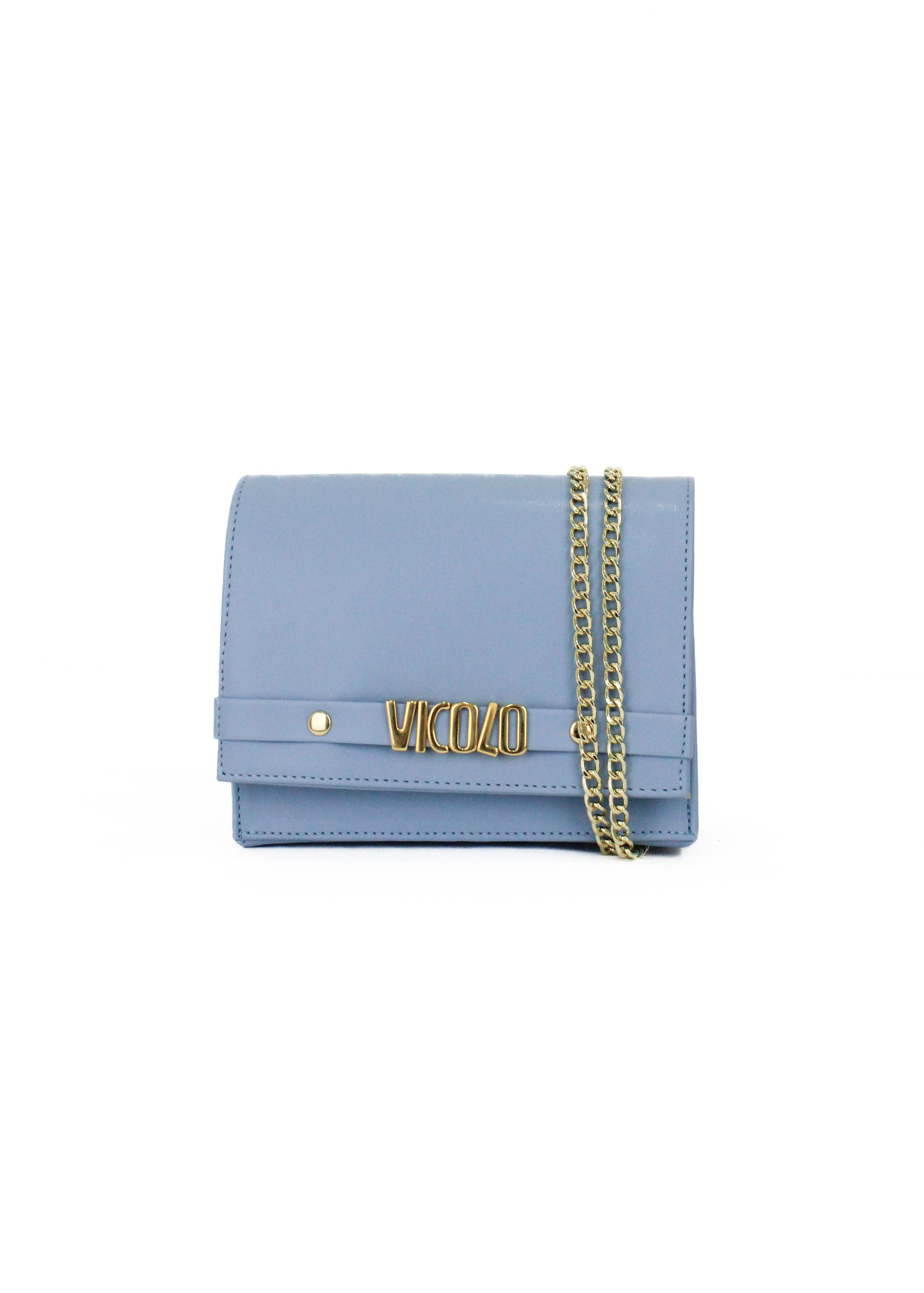 Vicolo Borsa a Spalla Celeste per Bambine (fronte)