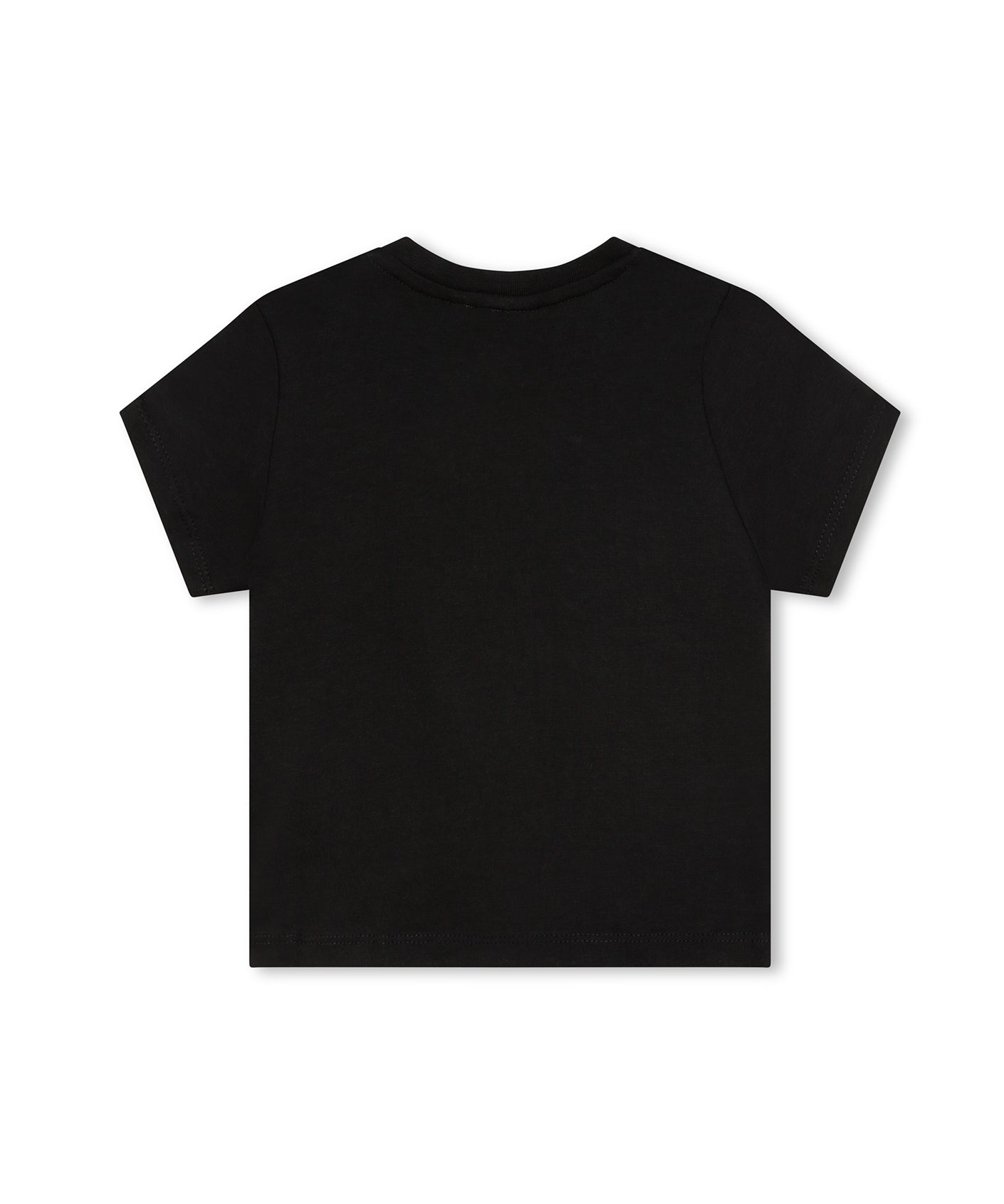 Boss Kids T-Shirt Nera con Stampa Logo Boss per Neonati