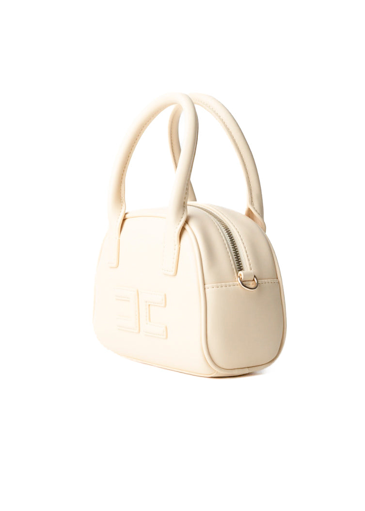 Elisabetta Franchi La Mia Bambina Borsa a Tracolla Limone con Logo per Bambine
