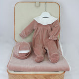 Deolinda Completo Terracotta per Neonate