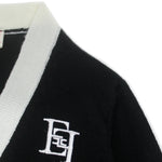 Elisabetta Franchi La Mia Bambina Cardigan Nero/Avorio per Neonate (dettaglio)