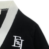 Elisabetta Franchi La Mia Bambina Cardigan Nero/Avorio per Neonate (dettaglio)