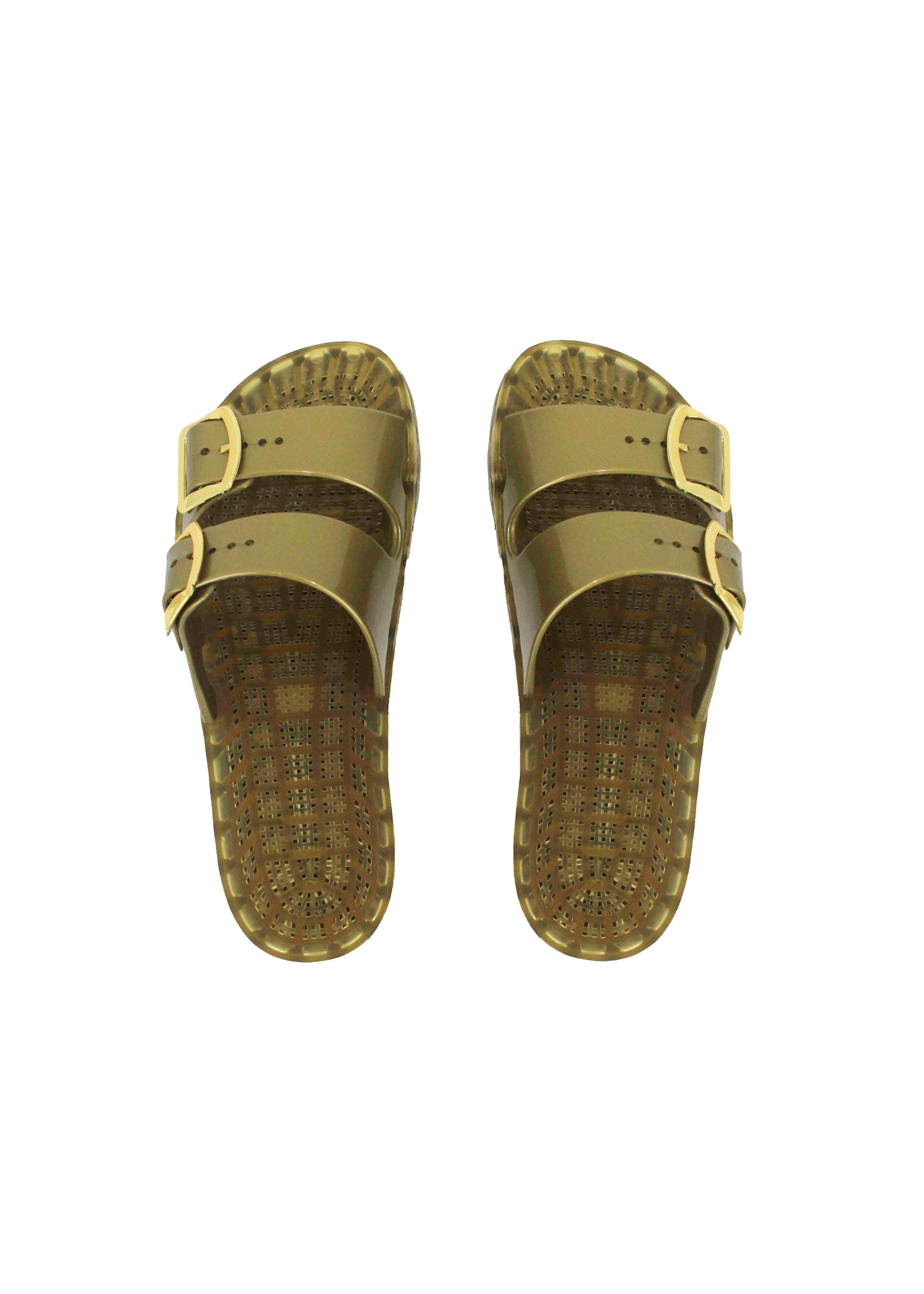 Sensi Kids Flamingo Sandalo Oro Doppia Fascia per Bambine