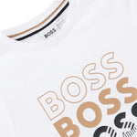 Boss Kids T-shirt M/L  Bianca per Neonati