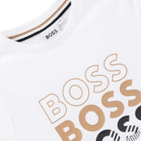 Boss Kids T-shirt M/L  Bianca per Neonati