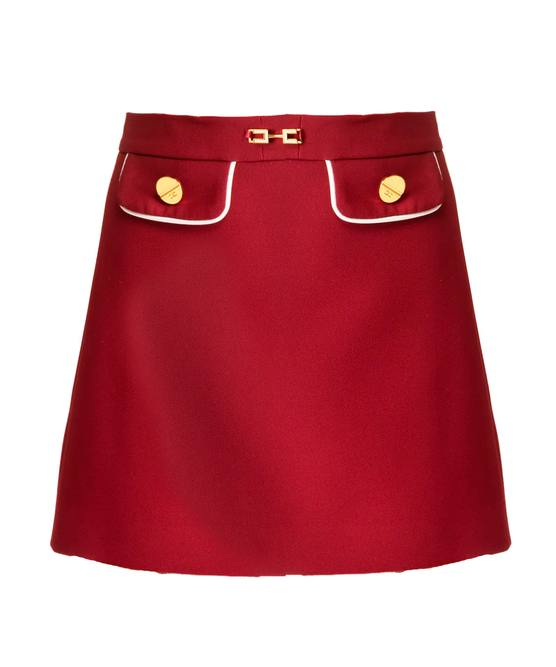 Elisabetta Franchi La Mia Bambina Gonna Cherry/Milk con Logo per Bambine