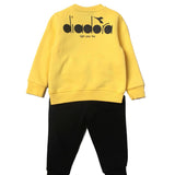Diadora Neonato Tracksuit Black/Yellow