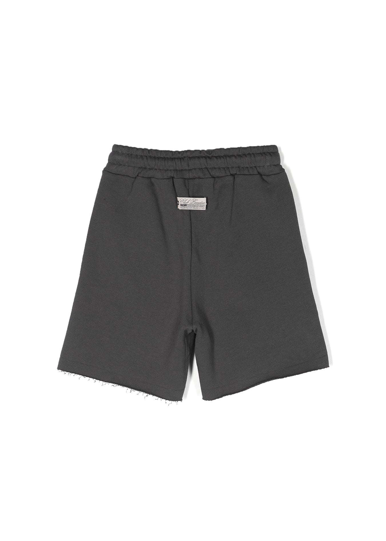 MSGM Kids Bermuda Piombo con Effetto Vissuto per Bambini