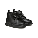 Cult Black Leather Amphibian for Newborns/Babies