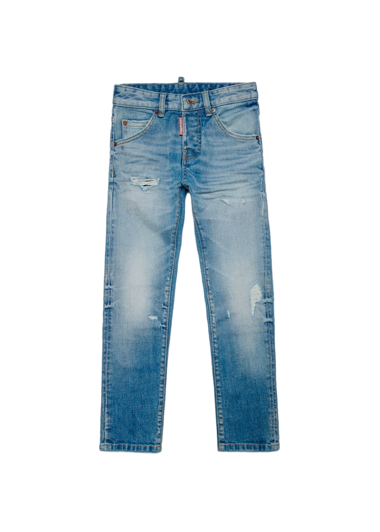 Dsquared2 Kids Jeans Chiaro Skinny con Rotture per Bambini